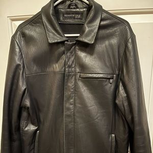 Kenneth Cole leather coat  Size medium. Perfect condition.